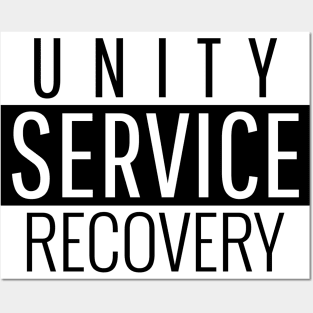 Unity Service Recovery Alcoholic Posters and Art